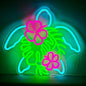 Tropical Neon Sign Wall Art Decor Turtle LED Neon Light Tropical Room Decor Bathroom Beach Ocean Bar Club Party Birthday Gifts Y240817