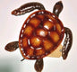 9 inches metal turtle wall art