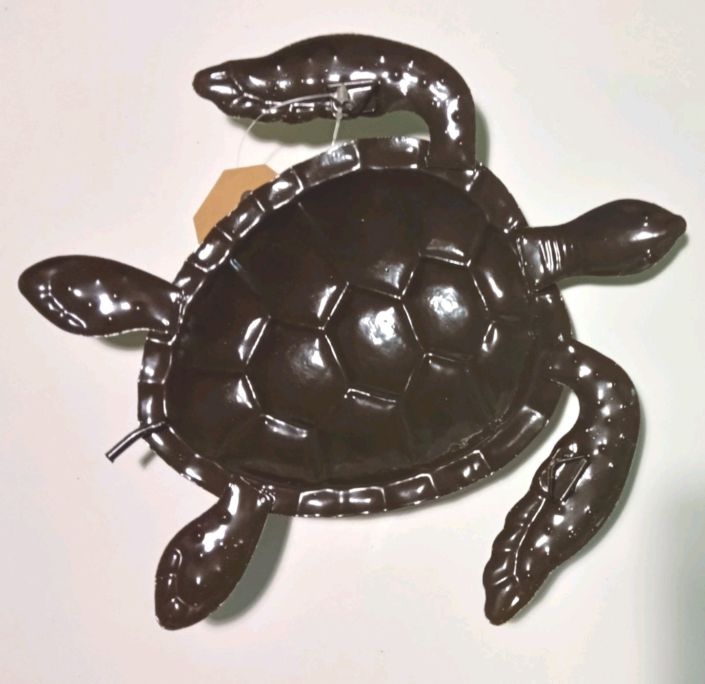 9 inches metal turtle wall art