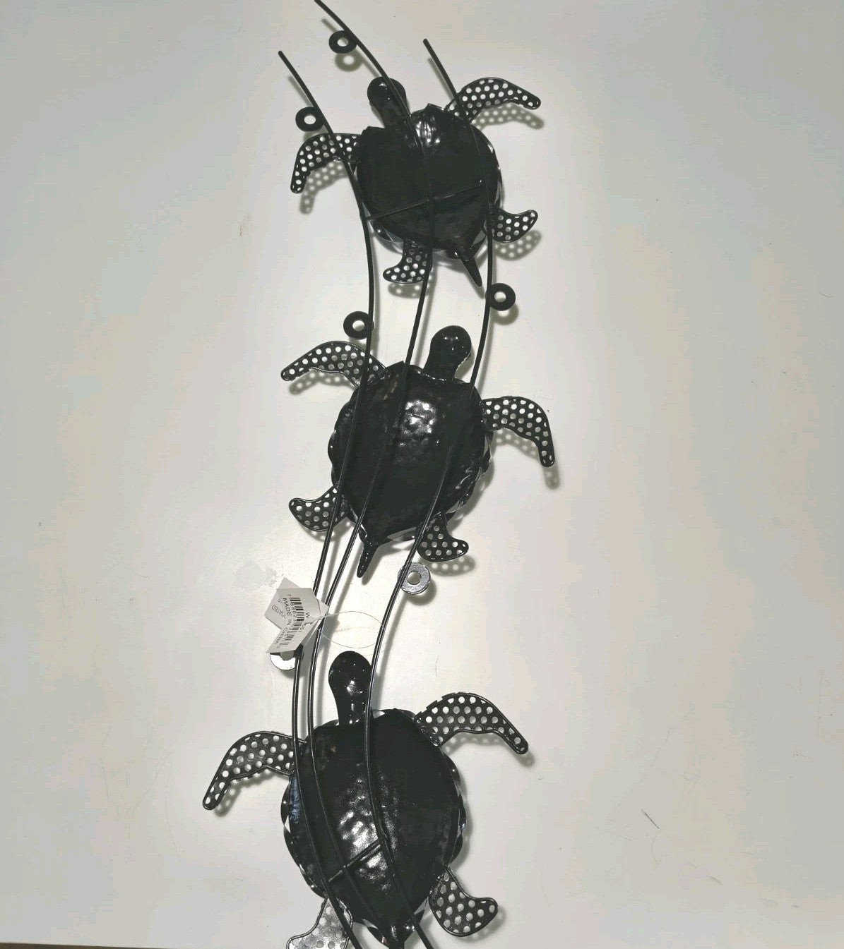 29 Inches High x 7 3/4 Inches Wide Triple Metal Wall Sea Turtles
