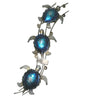 29 Inches High x 7 3/4 Inches Wide Triple Metal Wall Sea Turtles